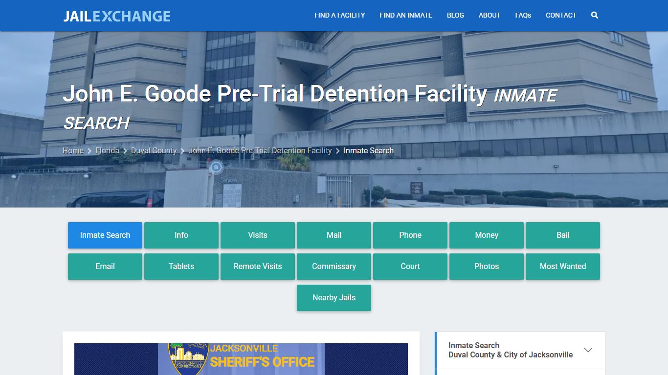 John E. Goode Pre-Trial Detention Facility Inmate Search - Jail Exchange